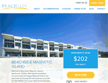 Tablet Screenshot of beachsidemagneticisland.com.au